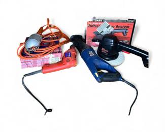 Power Tool Lot  Craftsman Drill, Ryobi Saw, and Craftsman Buffer