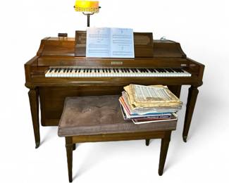 Baldwin Acrosonic Spinet Piano with Bench  Sheet Music