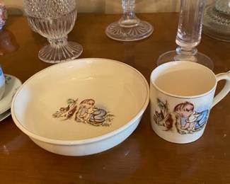 Royal Doulton Bunnykins china set