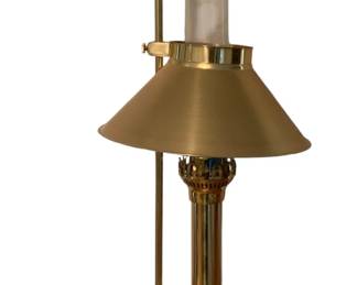 120 - Brass Lamp - 21" tall used as-is electric/electronic/mechanical item - no guarantee all components, untested.

