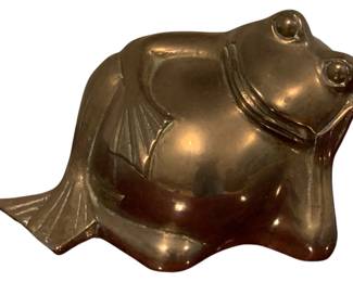 113 - Brass Frog - 9 x 7 x 6
