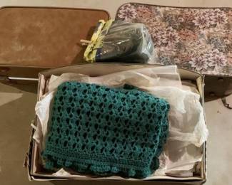 219 - Crocheted Blanket & More
