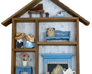 246 - Trinket Shelf w/ Contents - 10 x 8
