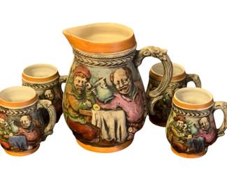 60 - 5pc Pitcher & Mug set
