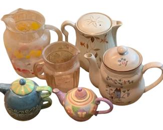 150 - Lot of Teapots & Pitchers
