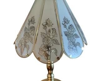 128 - Lamp - 23" tall used as-is electric/electronic/mechanical item - no guarantee all components, untested.
