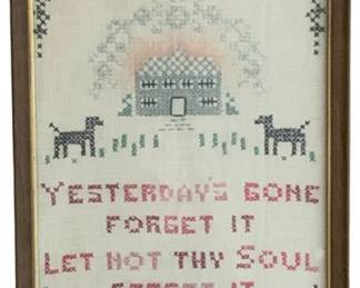33 - Framed Needlepoint - 14 x 11
