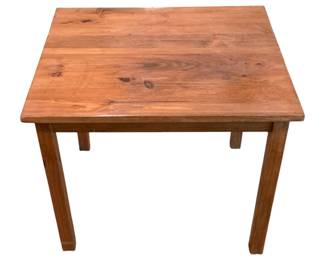 107 - Wood Table - 20 x 23 x 20
