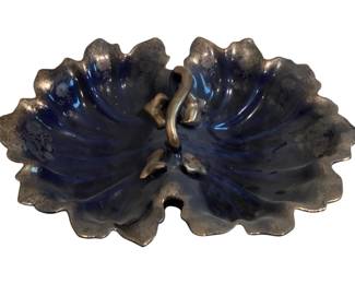 80 - Vintage Cobalt Glass Candy Dish 14 x 9
