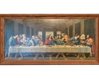 12 - "Last Supper" Framed Print - 35 x 18
