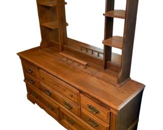 28 - Broyhill Dresser w/ Mirror - 64 x 72 x 18
