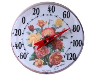 31 - Acu-Rite Thermometer - 5" round used as-is electric/electronic/mechanical item - no guarantee all components, untested.
