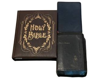 90 - Lot of 3 Bibles
