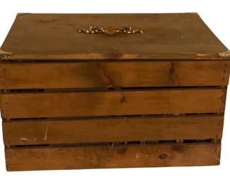 223 - Wood Crate / Box w/ lid - 13 x 18 x 10
