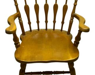 205 - Wooden Armchair - 20 x 20 x 34
