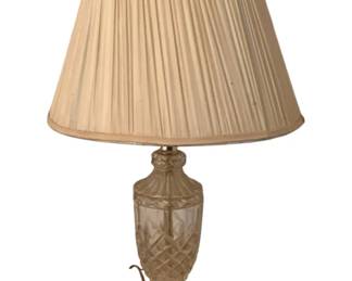 169 - Cut Glass Table Lamp - 22" tall PLEASE NOTE electrical items have not been tested - We cannot guarantee all components, cords or bulbs are present.
