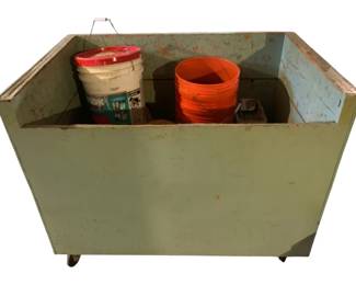 227 - Wood Box w/ Contents - 45 x 30 x 36
