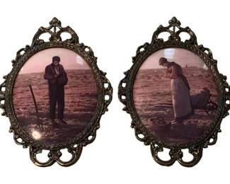 129 - 2 Framed prints - 17 x 12
