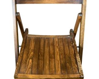 36 - Folding Wood Chair - 20 x 32 x 17
