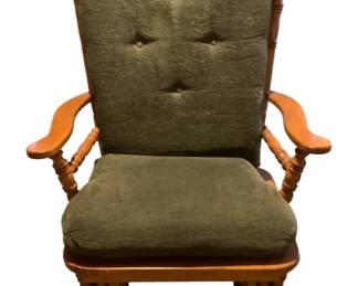 228 - Wood Glider w/ Cushions - 28 x 27 x 40
