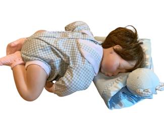 109 - Porcelain Sleeping Doll - 16" Long
