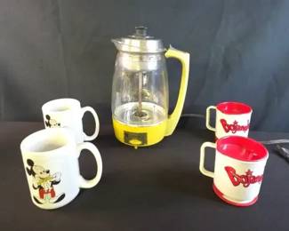 Retro Vintage Proctor Silex Atomic Starburst Coffee Percolator