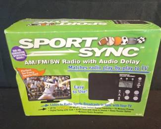 Sportsync AM FM Radio With Audio Delay