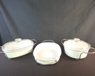 Corningware French White Casserole Dishes