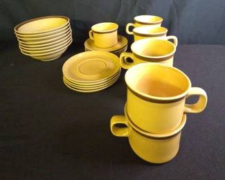 Ginger Hand Decorated Stoneware 