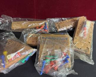 Vintage Wooden Handheld Games Great Stocking Stuffers 