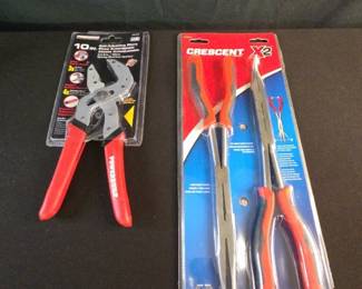 New PowerPoint Self Adjusting Pliers And Crescent Long Nose Pliers