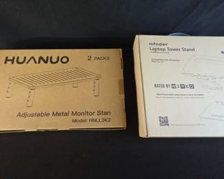 Minder Laptop Tower Stand And Huanuo Metal Monitor Stand