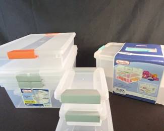 New Sterilite Clip Box Set And Stack Carry