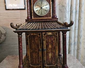 Asian style mantel clock
