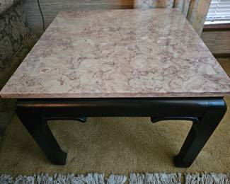 Marble top side table