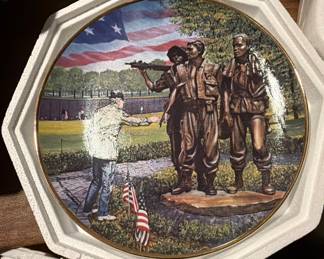 Vietnam memorial plate