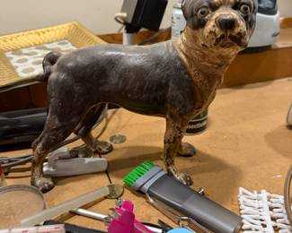 Fabulous Antique Cast Iron Boston Terrier door stop