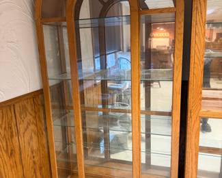 Lighted Glass Curio Cabinet