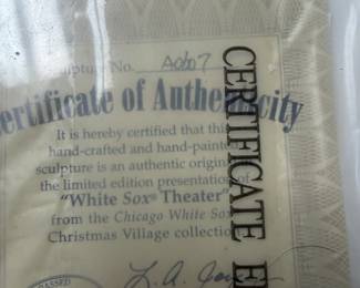 Hawthorne Christmas Village White Sox Theater New In Box