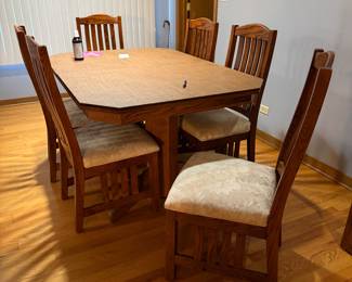 Dining Table with six chairs