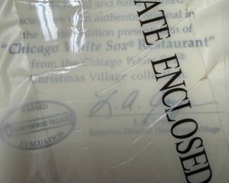 Hawthorne Christmas Village White Sox Restaurant New in Box