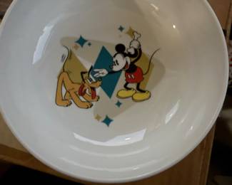Mickey Mouse and Pluto Dishes by Disney Gidson
