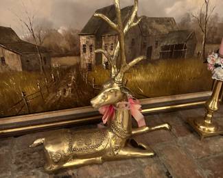 #66 - $110 - Brass Thai deer 24lx24t
