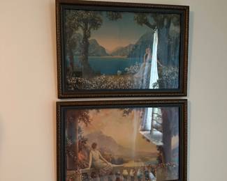 #73 - $100 - Vintage prints signed by R. Adkinson fox "sunset dreams 20x14 each
