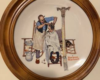 #98 - $60 for set - 4 - Norman Rockwell plates 13.5 round