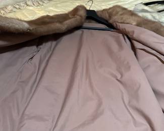#96 - $325 - Mink 3/4 jacket light brown - SIZE approx