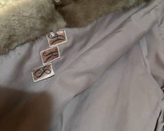 #96 - $325 - Mink 3/4 jacket light brown - SIZE approx