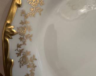 #38 - $ -  Weimar Germany fine bone gold and white china "katherina"c.1940's - 91 pieces service for 12