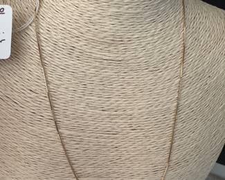 #16J - $100 - 14kt gold chain flat - Italy 1.22 grams. 