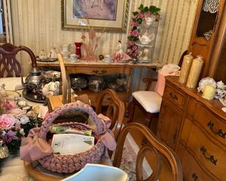 #33 - $350 - Serving table 63wx30tx17d with drop sides on casters
